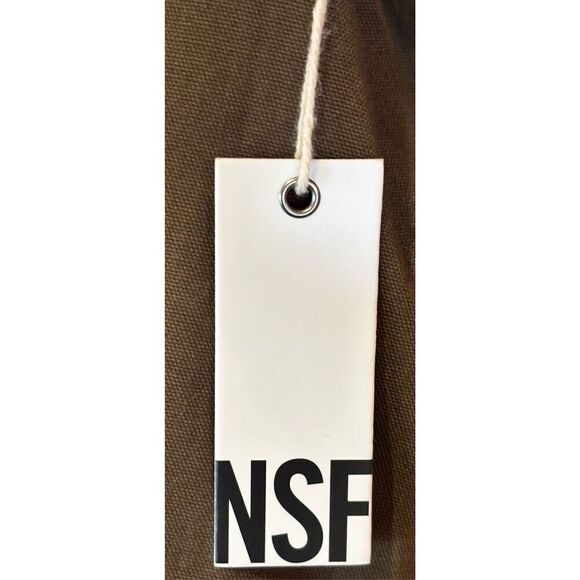 NSF BUSY OVERSIZED BOYFRIEND SHIRT - PIGMENT ARMY NWT Size Small - Picture 6 of 7